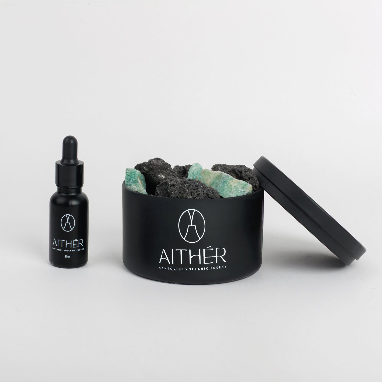 Green Fluorite Crystal Lava Box Diffuser