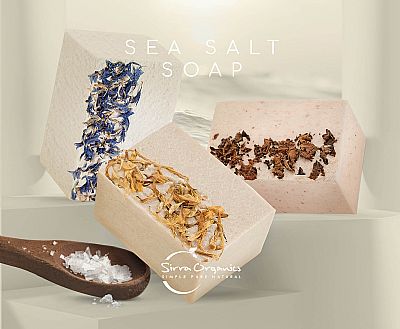 SEA SALT SOAP ROSE GERANIUM 170g