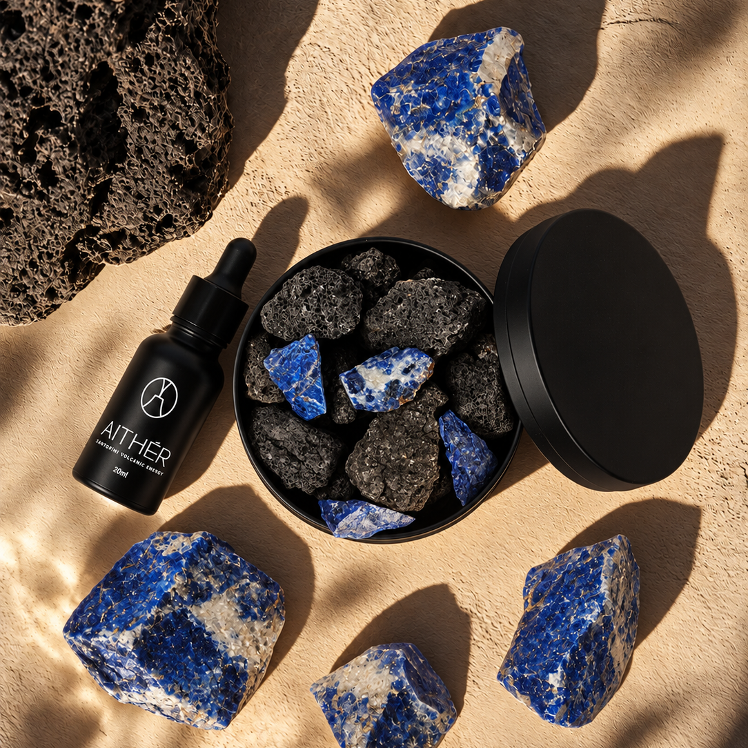 Lapis Lazuli Crystal Lava Box Diffuser
