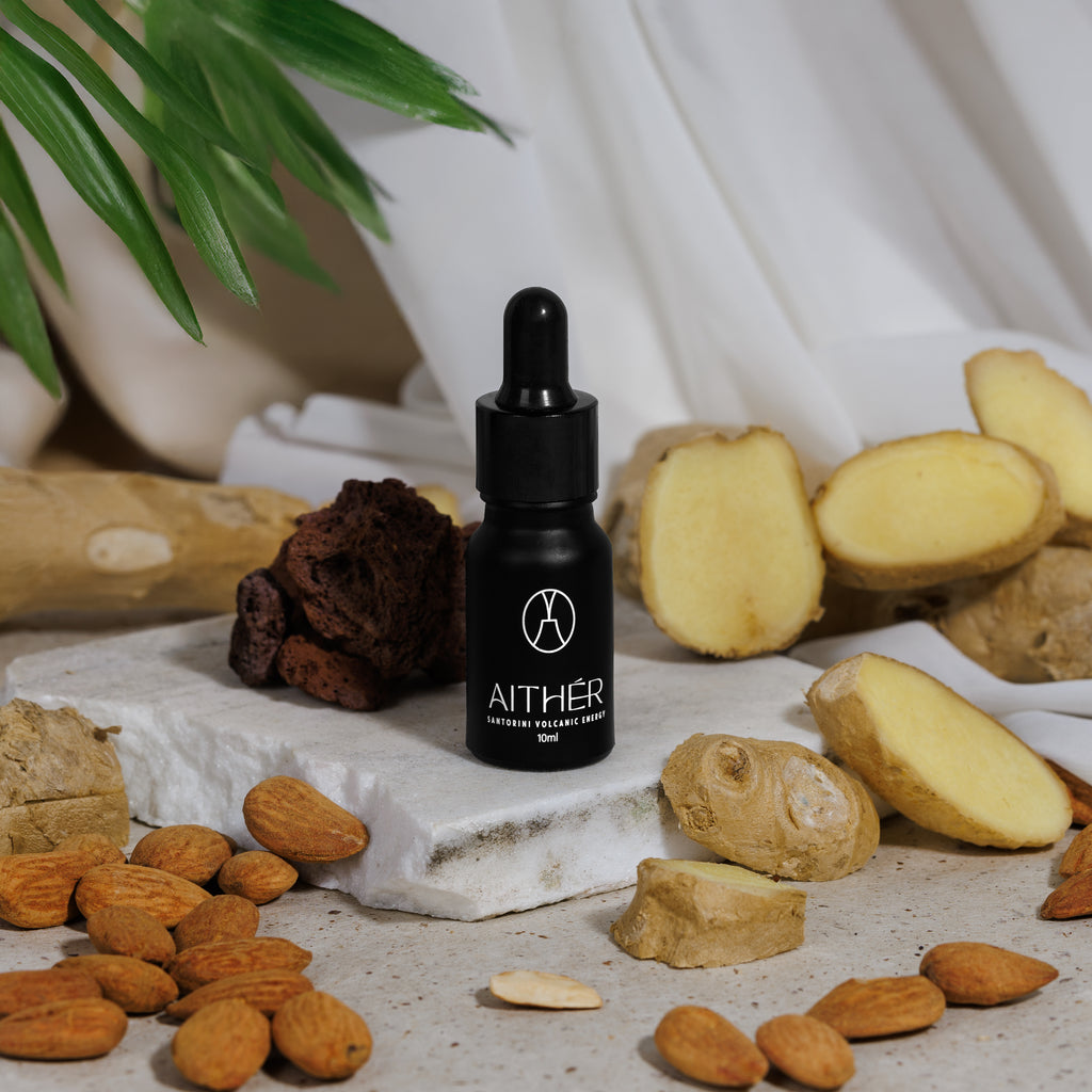 Ginger Almond • Διαχύτης με κόκκινες ηφαιστειακές πέτρες 10 ml
