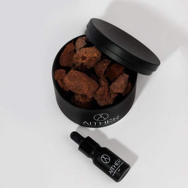 Black Fig Red Volcanic Stones Mineral Diffuser