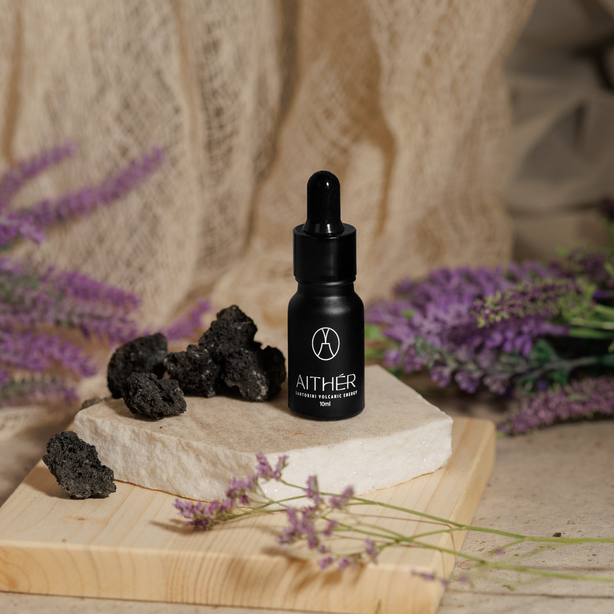 Lillac Blossom Black Volcanic Stones Mineral Diffuser