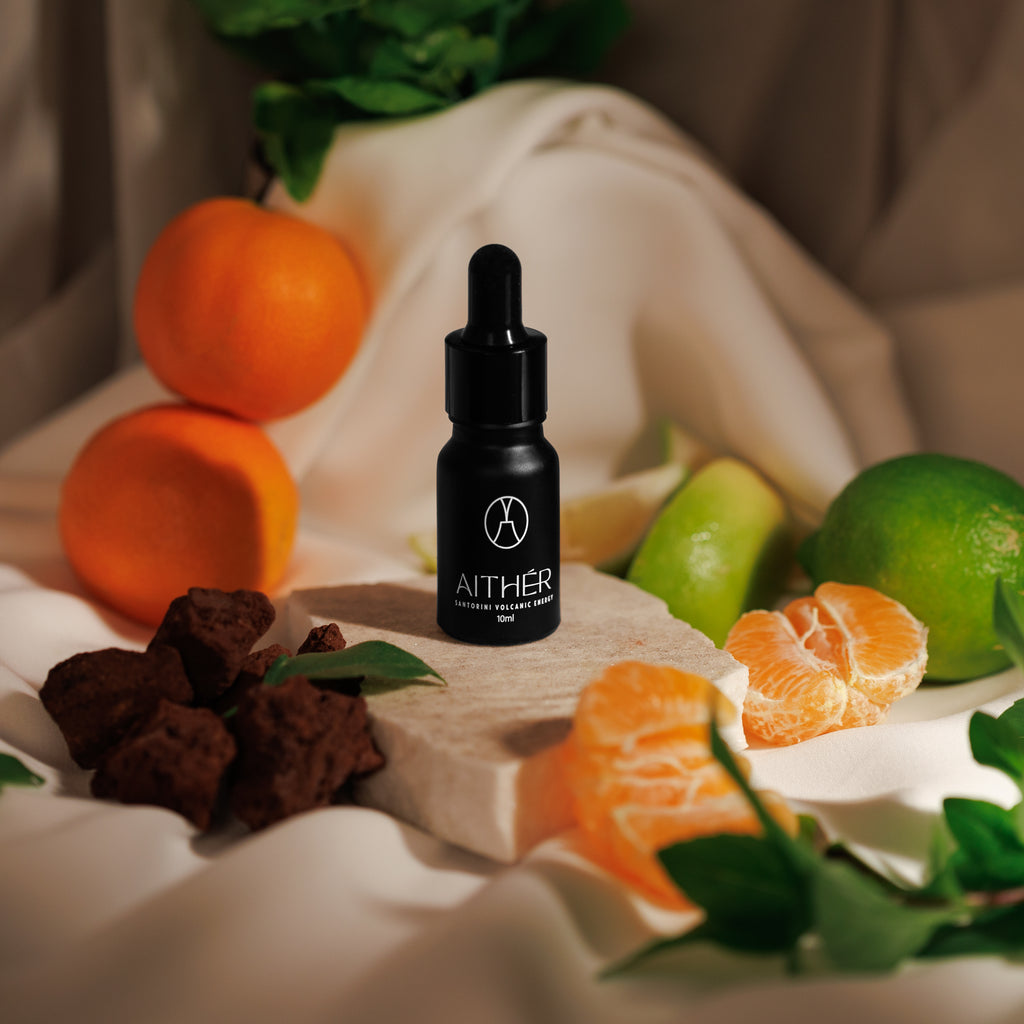Lime, Basil & Mandarin • Διαχύτης με κόκκινες ηφαιστειακές πέτρες 10 ml