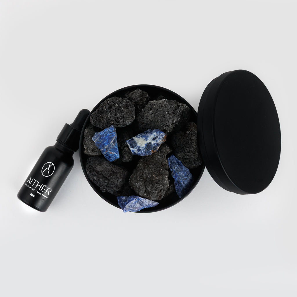 Lapis Lazuli Crystal Lava Box Diffuser