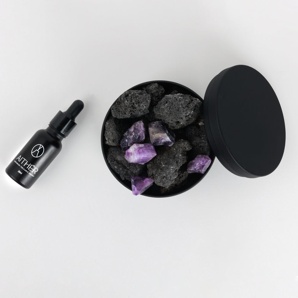 Amethyst Crystal Lava Box Diffuser