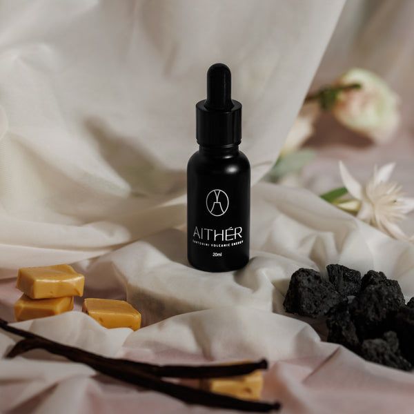 Vanilla Caramel Black Volcanic Stones Mineral Diffuser