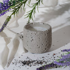 Scented Stone Cement Candle Rose
