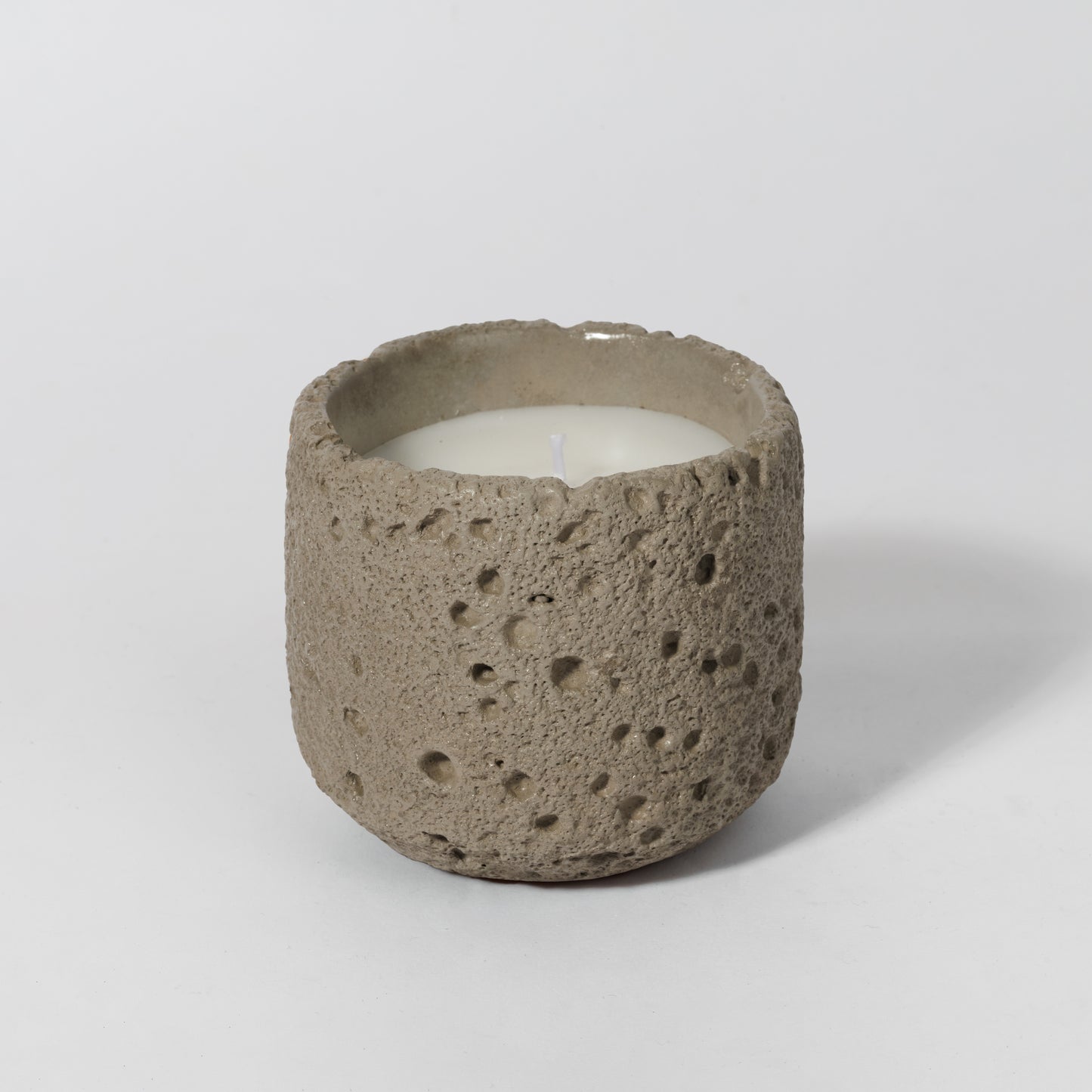 Scented Stone Cement Candle Gardenia