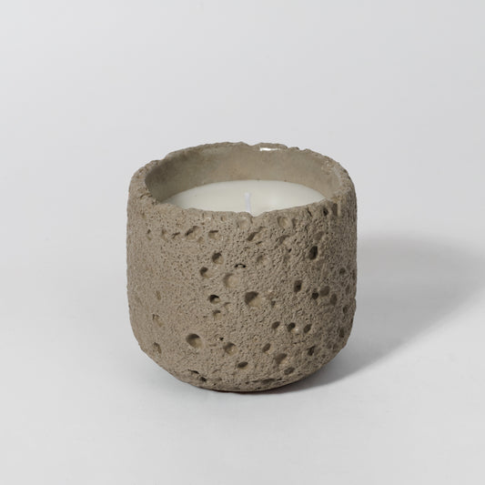Scented Stone Cement Candle Gardenia